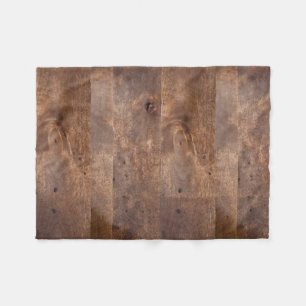 Worn pine board fleece blanket