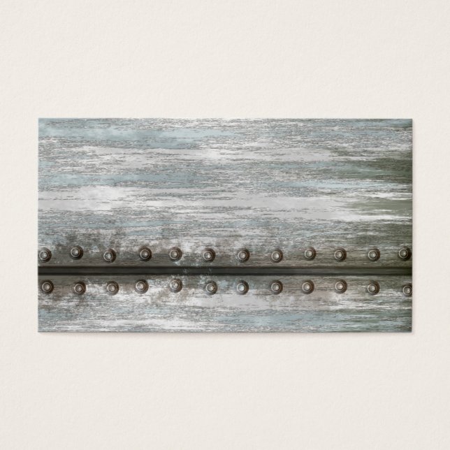 Worn Riveted Metal Grunge Textured (Front)