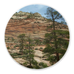 Worn Rock Walls in Zion National Park Ceramic Knob