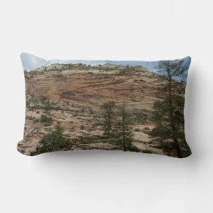 Worn Rock Walls in Zion National Park Lumbar Cushion