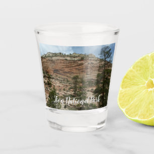 Worn Rock Walls in Zion National Park Shot Glass