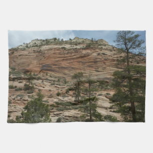 Worn Rock Walls in Zion National Park Tea Towel