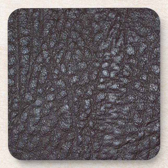 Worn Textured Leather Coaster (Front)