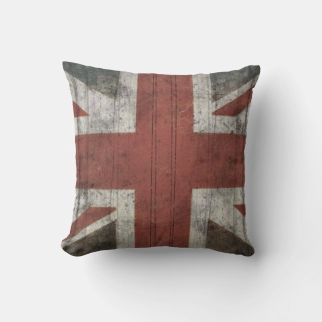 Worn Union Jack Cushion (Front)