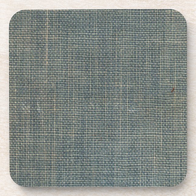 Worn Vintage Cloth Book Cover Coaster (Front)
