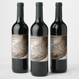 Worn Work-Boot Work Boot Labour hard wine Label