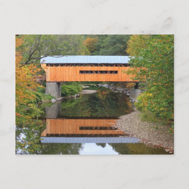 Worral Covered Bridge Vermont Postcard (Front)