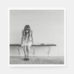 Worried Girl Napkin