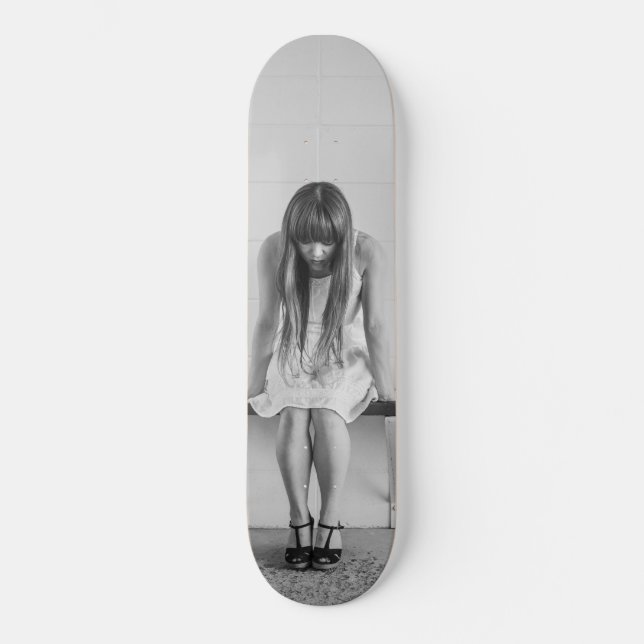 Worried Girl Skateboard (Front)