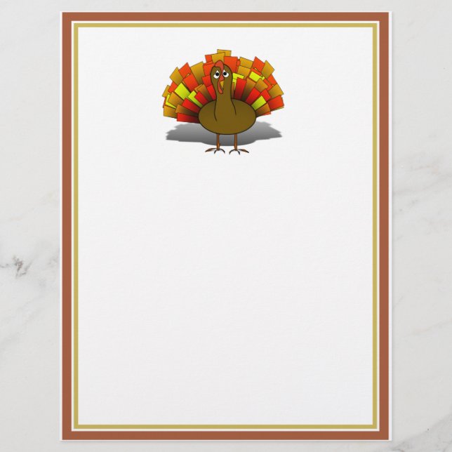 Worried Thanksgiving Turkey Flyer (Front)