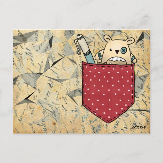 Worry Eater Pocket Postcard (Back)