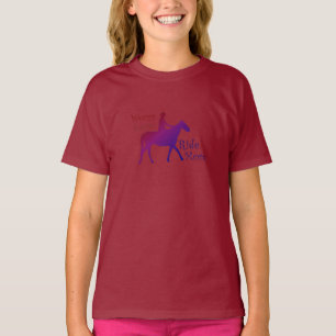 Worry Less Ride More Horseback Riding Horse Lovers T-Shirt