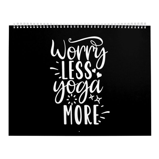 worry less yoga more calendar (Cover)