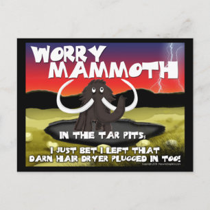 Worry Mammoth Postcards
