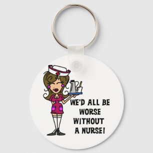 Worse Without a Nurse Key Ring