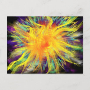 Worship Art Yellow Orange Spiral 20th Oct 17 ESSL Postcard