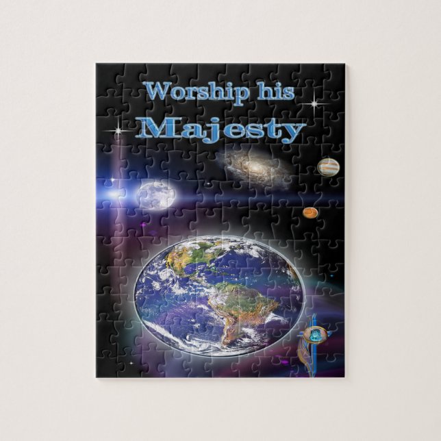 Worship his Majesty Christian Jigsaw Puzzle (Vertical)