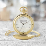 Worshipful Master Freemason Masonic Lodge Pocket Watch<br><div class="desc">Worshipful Master,  Freemason,  Masonic Lodge charity,  Commemorative pocket watch. Personalise it with your own text.</div>