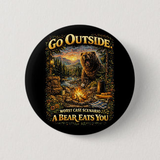 Worst Case Wilderness 6 Cm Round Badge