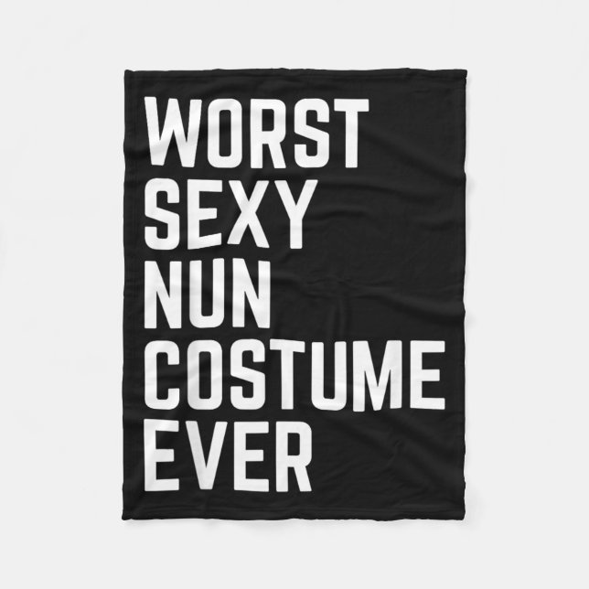 Worst Costume Ever Funny Halloween Fleece Blanket (Front)