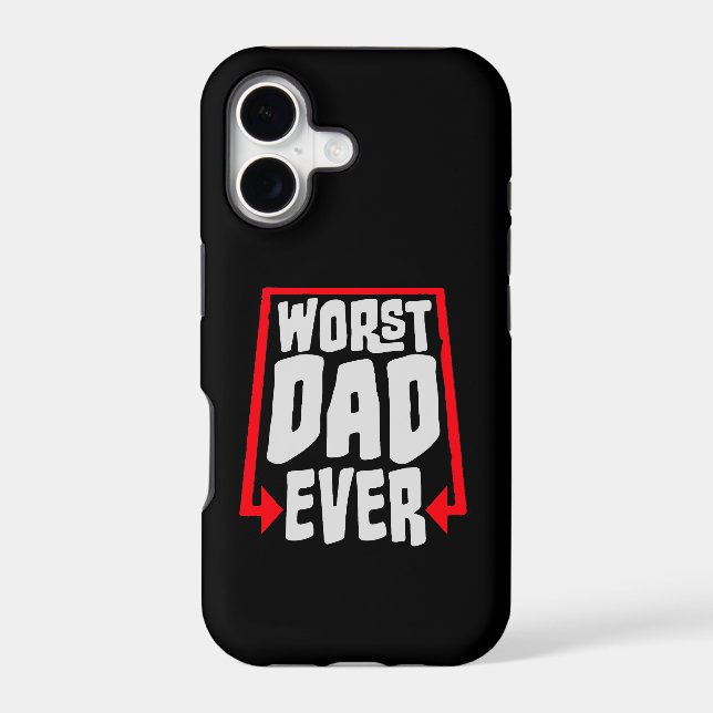 Worst Dad Ever Funny Sarcastic Father's Day Joke (Back)