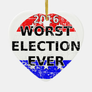 Worst Election Ever Ceramic Tree Decoration