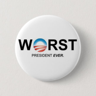 Worst President Ever 6 Cm Round Badge