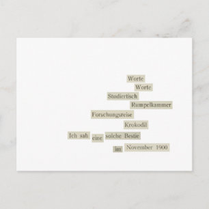 worte worte postcard