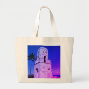 Worth Avenue Clock Tower - Palm Beach, FL Large Tote Bag