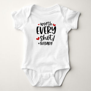 Worth Every Shot Cute IVF Baby  Bodysuit