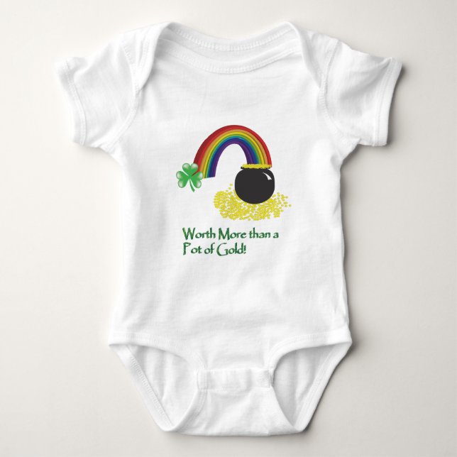 Worth More than a Pot of Gold Baby Bodysuit (Front)