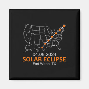 Worth Texas 2024 Total Solar Eclipse  Magnet