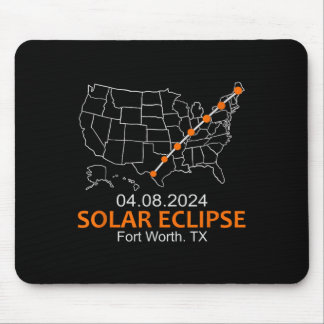 Worth Texas 2024 Total Solar Eclipse  Mouse Pad