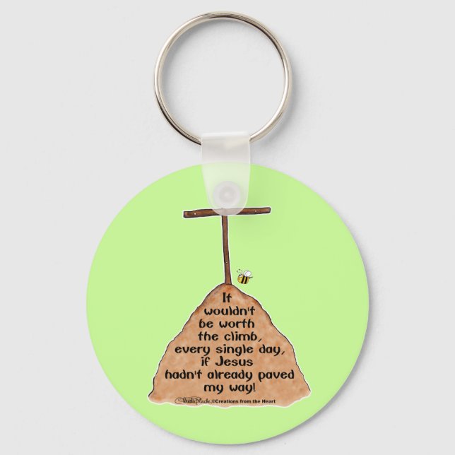 Worth the Climb Key Ring (Front)