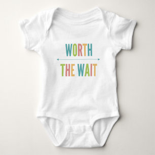 Worth the Wait - Adoption - Modern - New Baby Baby Bodysuit