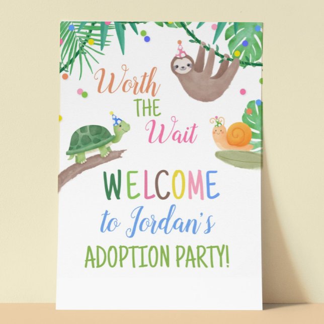 Worth the Wait Adoption Party Welcome Sign (Creator Uploaded)