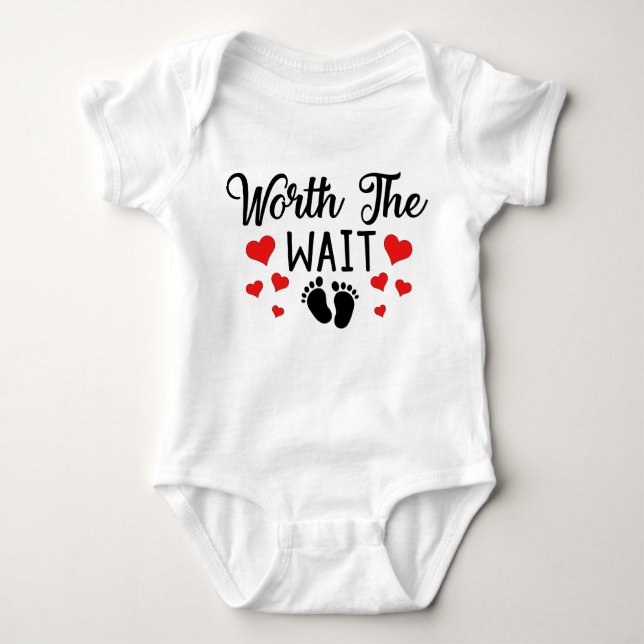 Worth The Wait IVF Baby Bodysuit (Front)