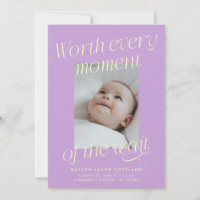 Worth The Wait Lilac Photo Modern Birth