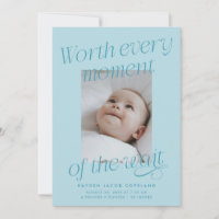 Worth The Wait Turquoise Photo Modern Birth