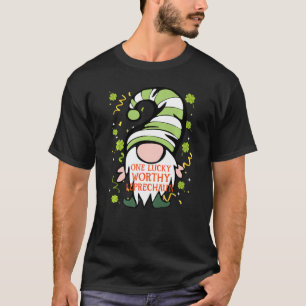 Worthy Funny St Patrick S Day Lucky Gnome Family M T-Shirt