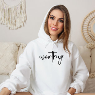 Worthy Heart Religious Christian Hoodie