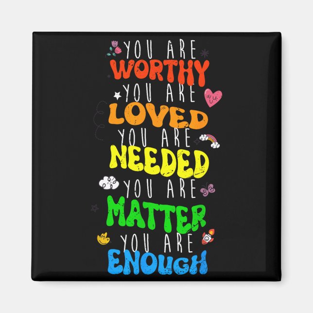 Worthy Loved Prevention Awareness Artwork Magnet (Front)