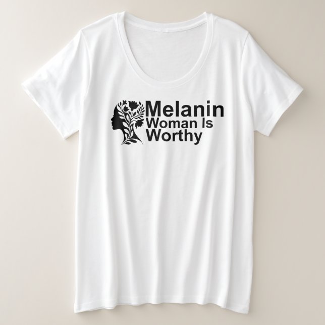Worthy Plus Size T-Shirt (Design Front)