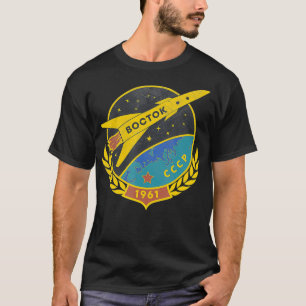 Wostok Sputnik USSR Soviet Union Space Propaganda  T-Shirt
