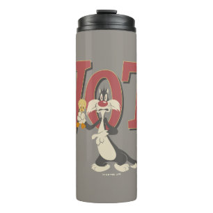 "Wot!" SYLVESTER™ & TWEETY™ Hypnotised Thermal Tumbler