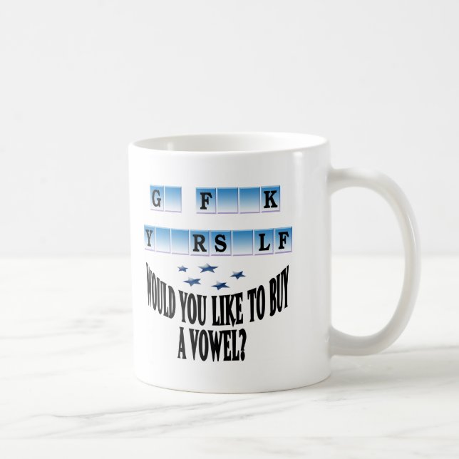 Woul you like to buy a vowel? coffee mug (Right)