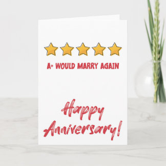 Would marry Again Anniversary Card