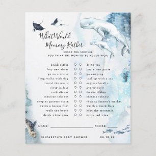 Would Mommy Rather   Baby Shower Game