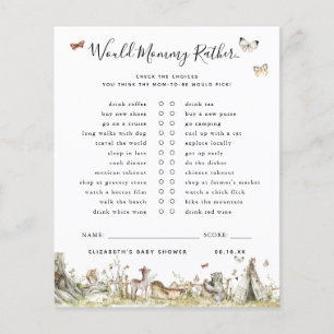 Would Mummy Rather Baby Shower Game