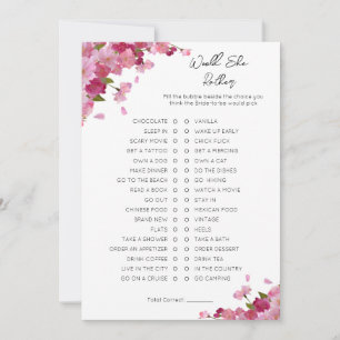 Would She Rather- Bridal Shower Game Holiday Card